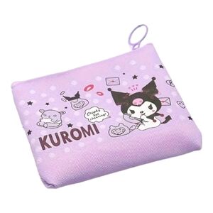 Kuromi Zipper Coin Purse Purple